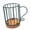 B black, variant on Coffee Filter Holder Basket with Handle Coffee Pod Holder Durable Coffee Filter Storage Container Case for Counter Coffee Bar A gold