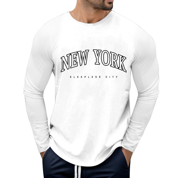 Men Summer Tops Tight Long Shirts Men Long Sleeved Tee Summer Shirts for Sleeve Scrub Undershirt Sleeve Spandex Top Turtleneck Tee Shirt Neck Top Medium Shirt under Scrub White M