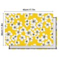 thumbnail image 5 of Pioneer Flower Floral Print Pattern Summer Placemats Table Placemats Set Of 6-Linen Kitchen Washable Placemats Table Mats 12x18 Inch Non-Slip Heat Resistant, 5 of 5