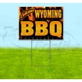 thumbnail image 1 of Wyoming BBQ (18" x 24") Yard Sign, Includes Metal Step Stake, 1 of 6