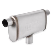 Flowmaster 72206 FlowFX Muffler 2.5 Inlet/Outlet - Oval Body - Transverse - Moderate Sound 409 Stainless Steel