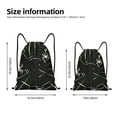thumbnail image 2 of Kdxio Spiders On The Web Print Drawstring Backpack Bag,Waterproof Draw String Back Sack, Gym Drawstring Bags Swim Bag For Unisex, 2 of 5