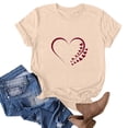 thumbnail image 5 of EchfiProm Womens Shirts Valentine Graphic Tee Valentine Day Casual Love Heart Short Sleeve Cute Plus Size Tops for Wife, 5 of 5