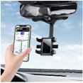 thumbnail image 1 of Phone Holder Car, 2022 Upgrade Car Rearview Mirror Phone Holder 360rotatable And Retractable Car Phone Holder Car Mount Cell Phone Holder Hands Free F, 1 of 5