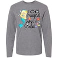thumbnail image 3 of Inktastic 100 Magical Days of School with Blue Mermaid and Fish Long Sleeve T-Shirt, 3 of 5