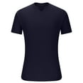 thumbnail image 2 of ohmzyzo Mens Short Sleeve T-Shirts Casual Crew Neck Basic T Shirt Soft Solid Color Fitted Stretch Tee Shirts, 2 of 5