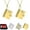 2Pcs A, variant on For Daughter - I'm Always with You Book Necklace, Openable Multi Layer Book Necklace with 6 Pages of Engraved Information, A Letter for My Daughter Books Necklaces(Gold Silver)