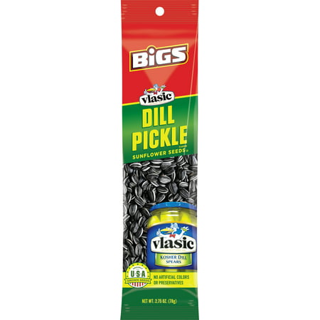 Bigs Sunflower Seeds Vlasic Dill Pickle 2.75oz (Pack of (Best Dill Pickle Sunflower Seeds)