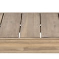 thumbnail image 2 of GDF Studio Andrae Outdoor 3 Piece Acacia Wood Chat Set, Brown and Beige, 2 of 12