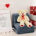 thumbnail image 4 of Peluche con forma de oso de peluche HollyHome, 90 cm, con corazón rojo, 4 of 9