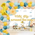 thumbnail image 3 of First Trip Around the Sun Birthday Decorations, Boho Sun 1st Birthday Balloon Garland Kit with Sun Backdrop Number 1 Foil Balloon for Sun Themed First Birthday Supplies, 3 of 6