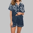 thumbnail image 1 of Qiopertar Liquidation à Moins de 5$ Blouse Décontractée à Col Rabattu Manches Courtes Mode Short Ensemble de Pyjama Grandes Économies de Vacances!, 1 of 4
