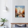 thumbnail image 3 of Nawypu Paris Eiffel Tower Wall Art Paris Pictures Wall Decor Paris Eiffel Tower Canvas Painting Print Artwork Modern Home Decorations Framed for Living room Bedroom Office, 3 of 4
