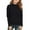 Black, variant on Girls Long Sleeve Mock Neck Pullover Sweater Soft Knit Casual Lightweight Comfortable Top for Everyday Wear