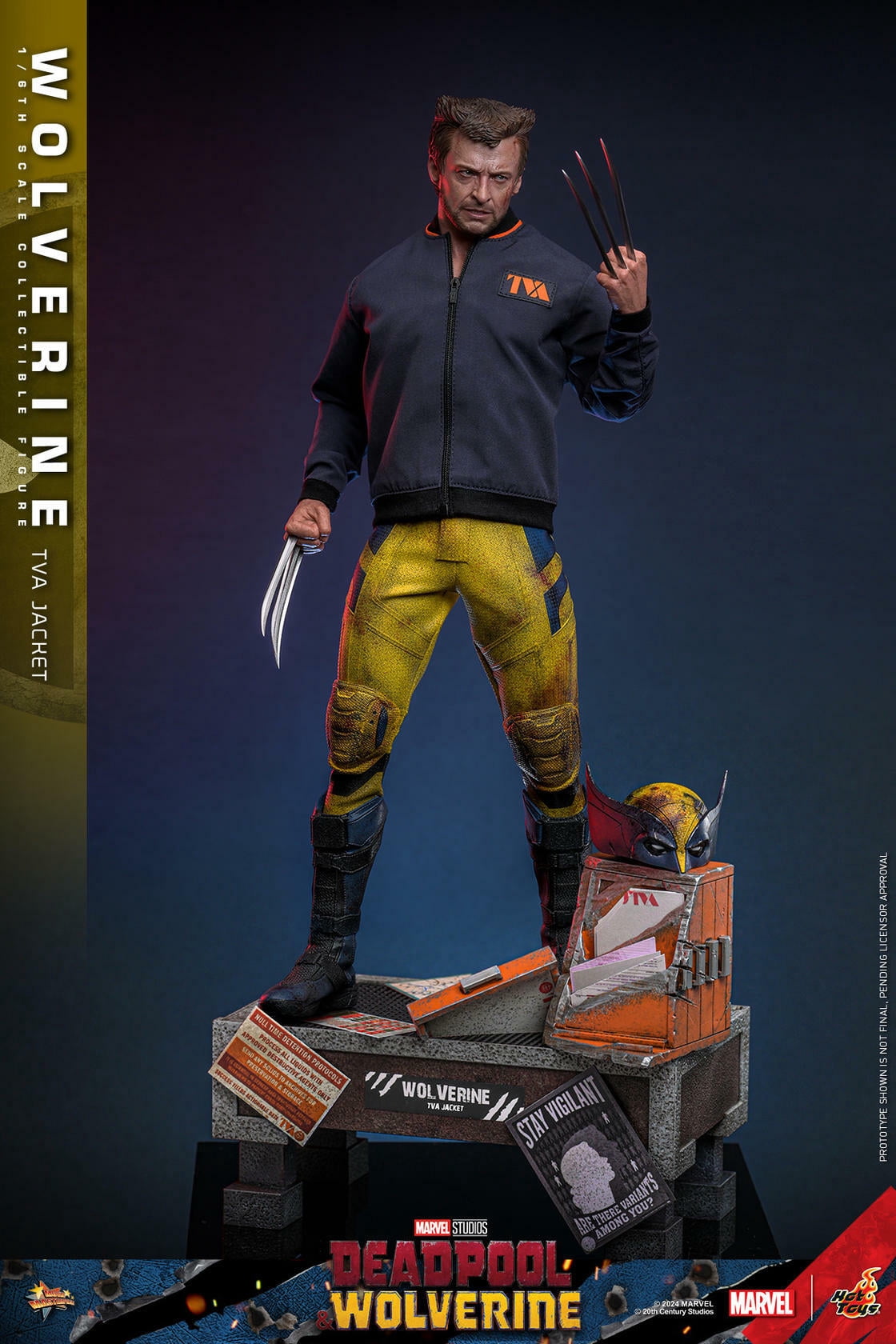 Wolverine TVA Jacket Version 1/6 scale 12" Figure Hot Toys Marvel 913607 MMS756
