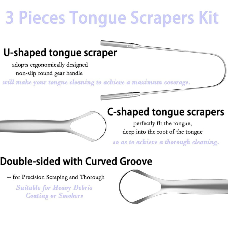 NOYİSKA Tongue Scraper Cleaning Cleaner Plastic Hygienic Plastic Scraper  with Sturdy Handle 1 Piece - Trendyol