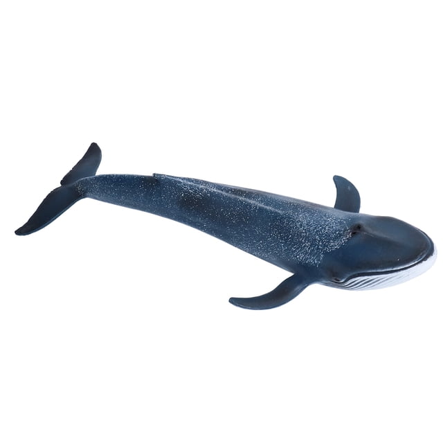 Figura De Animal Marino, 10,6 X 3,9 X 1,6 Pulgadas, Figura De Animal Marino De Plástico Pintada A Mano, Juguete De Ballena Azul Para Regalo Navideño Para Estimular La