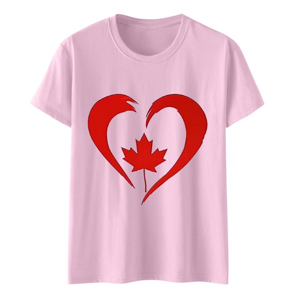 Camisas de Manga Corta para las Mujeres Impresión de Manga Corta Cuello Redondo, Camisa Casual de Poliéster para las Mujeres, Lavado de Manos
