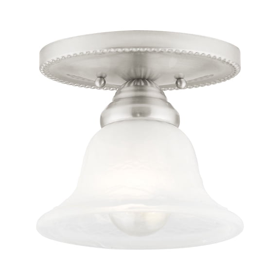 Livex Lighting Edgemont Ceiling Mount in Brushed Nickel