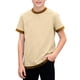 thumbnail image 2 of Camiseta informal de manga corta con cuello redondo y color liso para niños de 3 a 12 años, 2 of 9