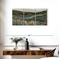 thumbnail image 3 of Elephant Stock Copper Sunset Wall Art - Horizontal Multi Panel Canvas - Living Room Wall Decor - Nature Multi Panel - Blue And Orange Decor By Carol Robinson - 38" x 18", 3 of 8