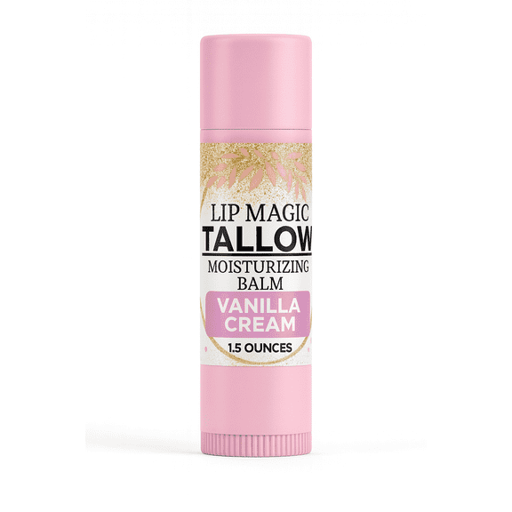 Tallow Lip Balm- Vanilla Cream- 2-Pack
