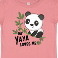 thumbnail image 4 of Inktastic My Yaya Loves Me- cute panda Boys or Girls Baby T-Shirt, 4 of 5