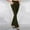 Army Green, variant on Qulqfy Business Casual Pants for Women Flare Green Dressy Office Pants Knit Women Suit Trousers with Pockets XS
