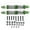 Green, variant on YAHHU 1 Pair 4.02 inches / 102mm Front Rear Metal Shock Absorber Damper Set for Axial Scx10 1/10 RC Car Parts, Black
