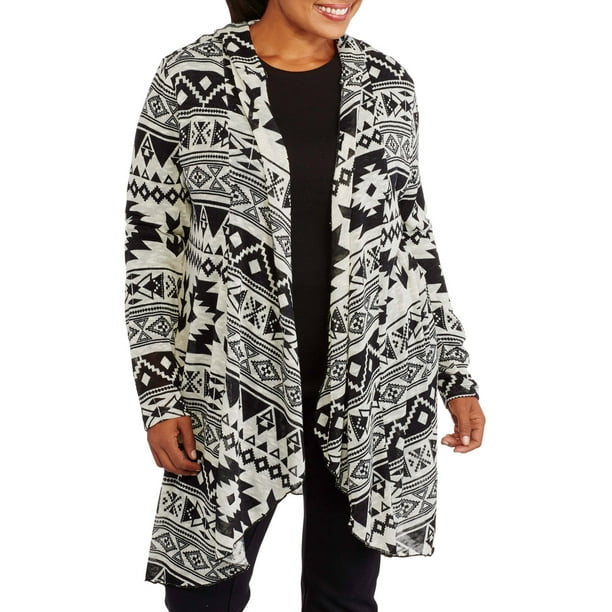 printed duster cardigan