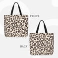 thumbnail image 4 of Single Shoulder Bag Convenience Bag 19.6×15.7×5.9in Light And Weight-Free Main Pocket Large Portable And Single Shoulder Back Leopard_1, 4 of 7