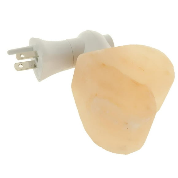 Lámpara de pared enchufable Lámpara de cristal Decoración de dormitorio en hogar Enchufe . UU. Enchufe del corazón 3 Colco Luz de la noche de Crystal Salt Rock