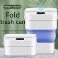 thumbnail image 4 of Wovilon Smart Scalable Trash Can With Automatic Lid, 8L/17.5L Touchless Wireless Intelligent Induction Dustbin,Portable Foldable Car Garbage Can, 4 of 9