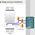 thumbnail image 2 of Ortis 7-Day Programmable In-Wall Timer Switch, Sunrise/Sunset & Random Mode, LCD, for Lights/Fans, Neutral Wire Required, 2 of 7