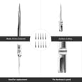 thumbnail image 2 of 10Pcs Tagging Needles Metal Iron Replacement Needles Label Attacher Needles, 2 of 6