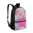 thumbnail image 2 of Uourmeti Valentine's Day Gifts and Salamander Heart Daypack, Durable Fabric Backpack 17 Inch Adjustable Shoulder Straps Travel Backpack for Vacation Daily Use, 2 of 6