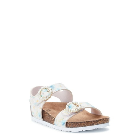 

Wonder Nation Girls Toddler Pearl Footbed Sandal