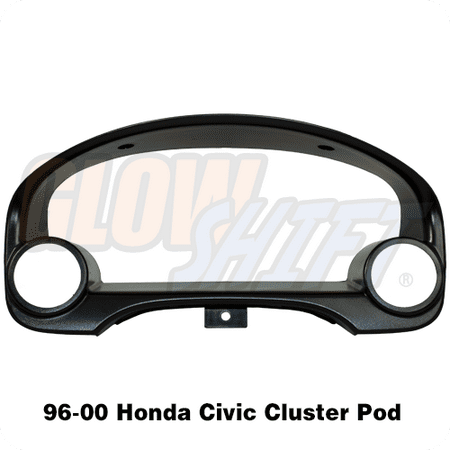 Mustang Gauge Pod - 1996-2000 Honda Civic Dual Gauge Bezel Cluster Pod