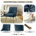 thumbnail image 6 of SEYNAR Modern Velvet Dining Chairs Set of 2, Tufted Back Accent Chair for Living Room,Navy, 6 of 6