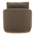 thumbnail image 4 of Moe's Home Collection Linden Polyester Fabric Swivel Accent Chair in Soft Taupe, 4 of 4