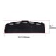 thumbnail image 4 of Accesorios de coche adecuados para Tesla modelo 3 Y consola central de franela protección solar antideslizante panel de instrumentos almohadilla opaca - LKT100 (almohadilla opaca para el alféizar de la ventana trasera) dontodent Kuyhfg Sin marca, 4 of 5