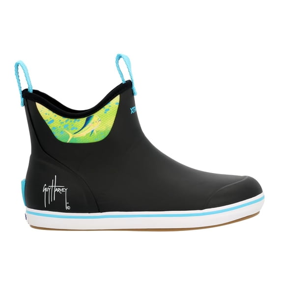 Boot Xtratuf Ankle Deck Guy Harvey Waterproof de 6 pulgadas, color negro