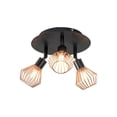 thumbnail image 1 of Yuarrent Lámpara de techo LED Foco de techo retro industrial Jaulas de metal ajustables 3 bombillas G9 Iluminación y accesorios Blanco cálido Yuarrent HA026442-02, 1 of 1