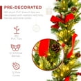thumbnail image 4 of Best Choice Products 9ft Pre-Lit Christmas Garland w/ 100 Lights, Pine Cones, Berries, 4 of 8