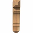 thumbnail image 4 of Ekena Millwork 6"W x 20"D x 28"H Merced Craftsman Rough Sawn Bracket, Western Red Cedar, 4 of 13