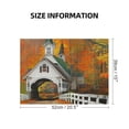 thumbnail image 2 of JRXY Autumn Church Bridge Wooden Jigsaw Puzzle for Family Friends 500 PCS, 2 of 6