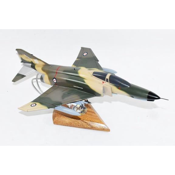 No. 1 Squadron RAAF “Fighting First” F-4E Model,  1/42 (18") Scale, Mahogany,  Austrailia
