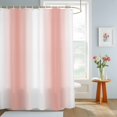 thumbnail image 4 of Shower Curtains for Bathroom, Coral Red White Waterproof Fabric Shower Curtain, Modern Gradient Vertical Stripes Geometric Decorative Bathroom Curtain for Bathtub, 36"x72", No Hooks Included, 4 of 9