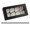 thumbnail image 2 of JINMING 8 Count Cupcake Boxes with Window and Inserts, 8 Pack Black Cupcake Containers, 12.2" x 6.3" x 3" Cupcake Holders for Muffins, Desserts, Pastries, 2 of 8