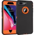 thumbnail image 1 of GHSDFBB iPhone 7 Plus Case/iPhone 8 Plus Case, [Shockproof] [Dropproof] [Dust-Proof] Phone Case with Screen Protector, Heavy Duty Case for iPhone 7 Plus and iPhone 8 Plus, 5.5" (BlackOrange), 1 of 7